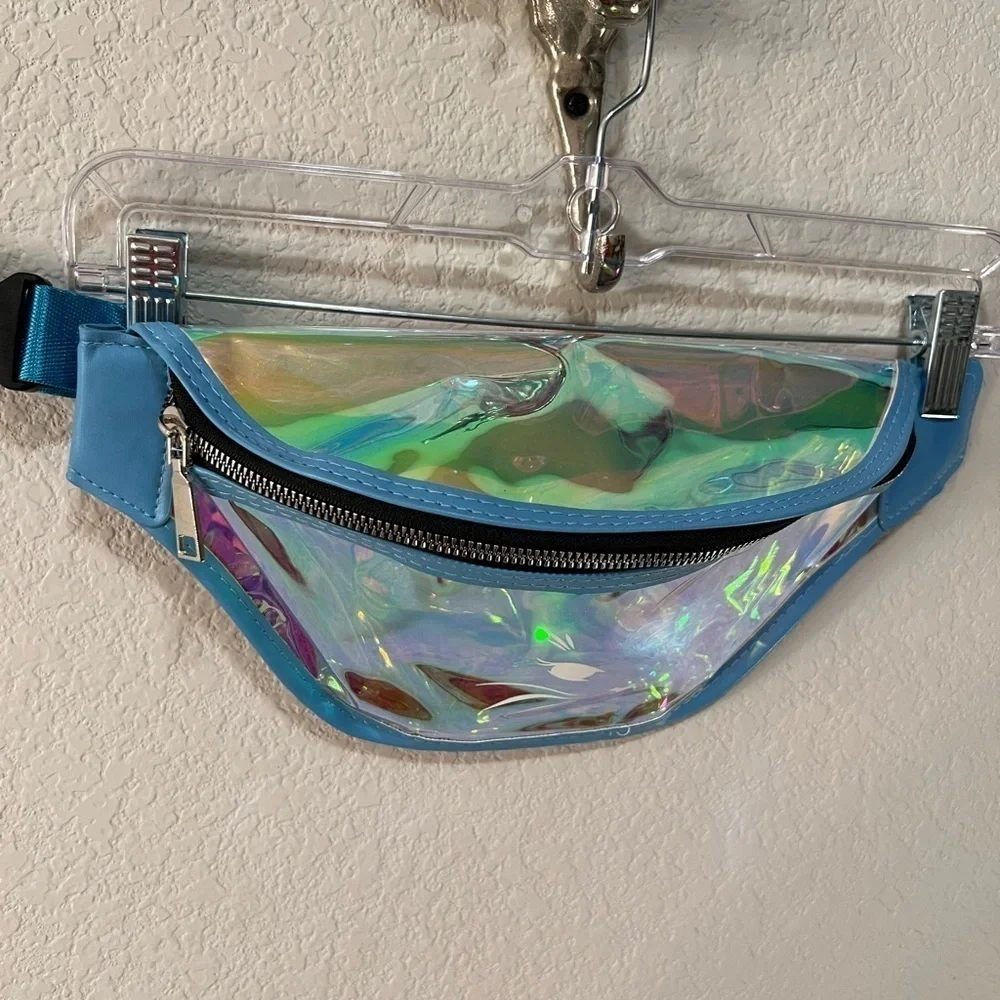 Iridescent Kitty Blue Crossbody/Fanny pack